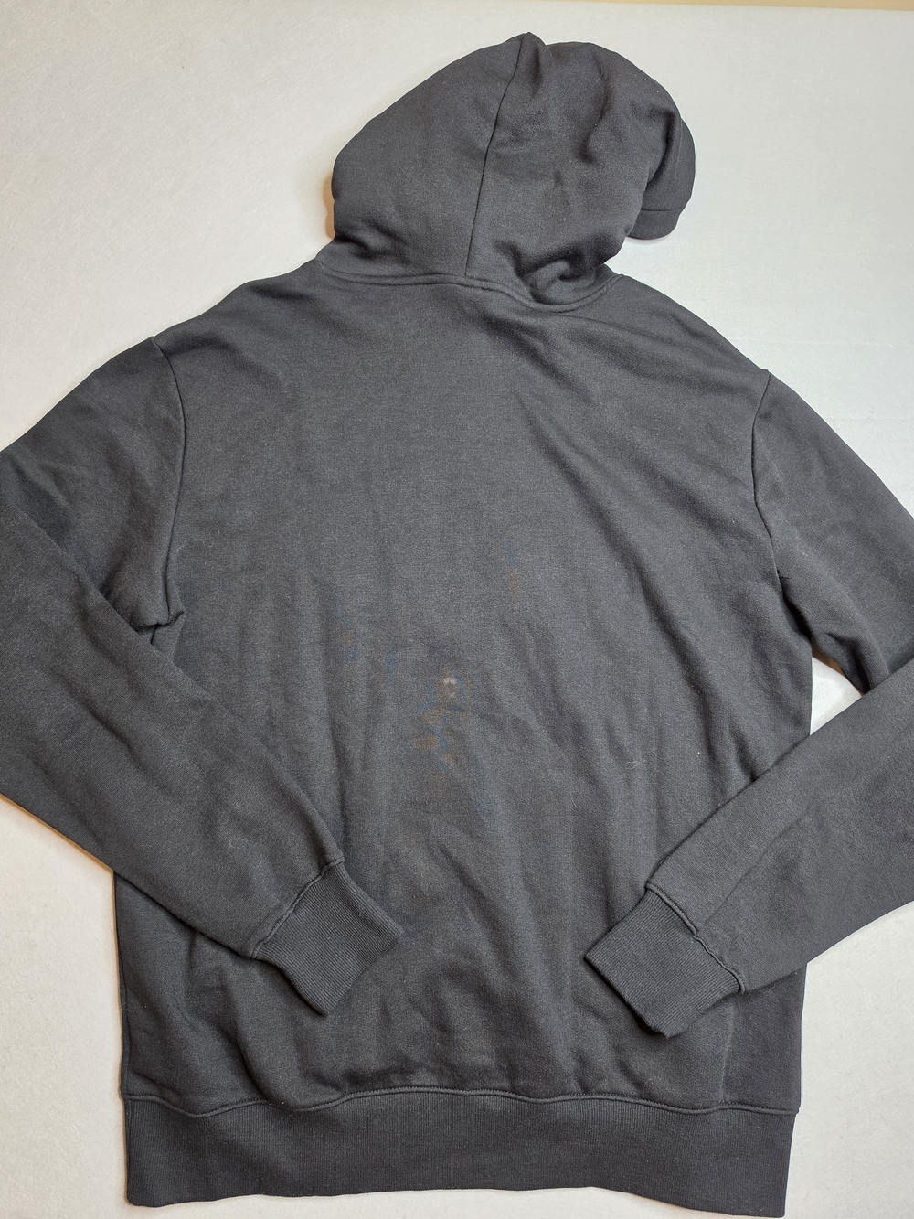 Divided H&M‎ Black Hoodie with Gold Embroidered Tiger and Red Accent Large - Picture 8 of 9